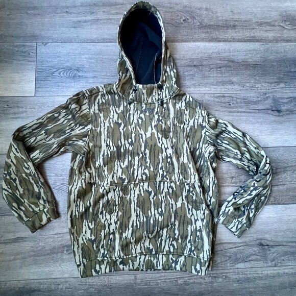 Aftco Gator Neck Camo Reaper Mossy Oak Outdoor Hunting Fishing Hoodie Vented - Picture 1 of 9